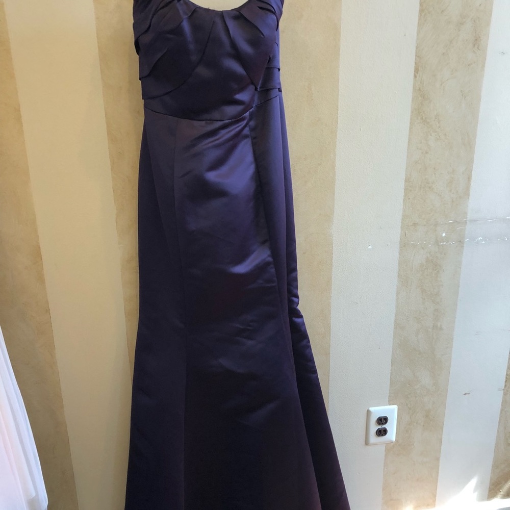 Hailey Paige. Satin mermaid gown